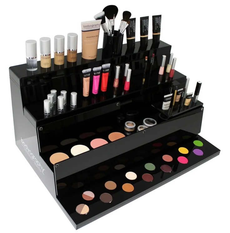 Bevis Customized Eyelash Eyeliner Extension Make up Display Stand Cosmetic Display Rack for Retail Store