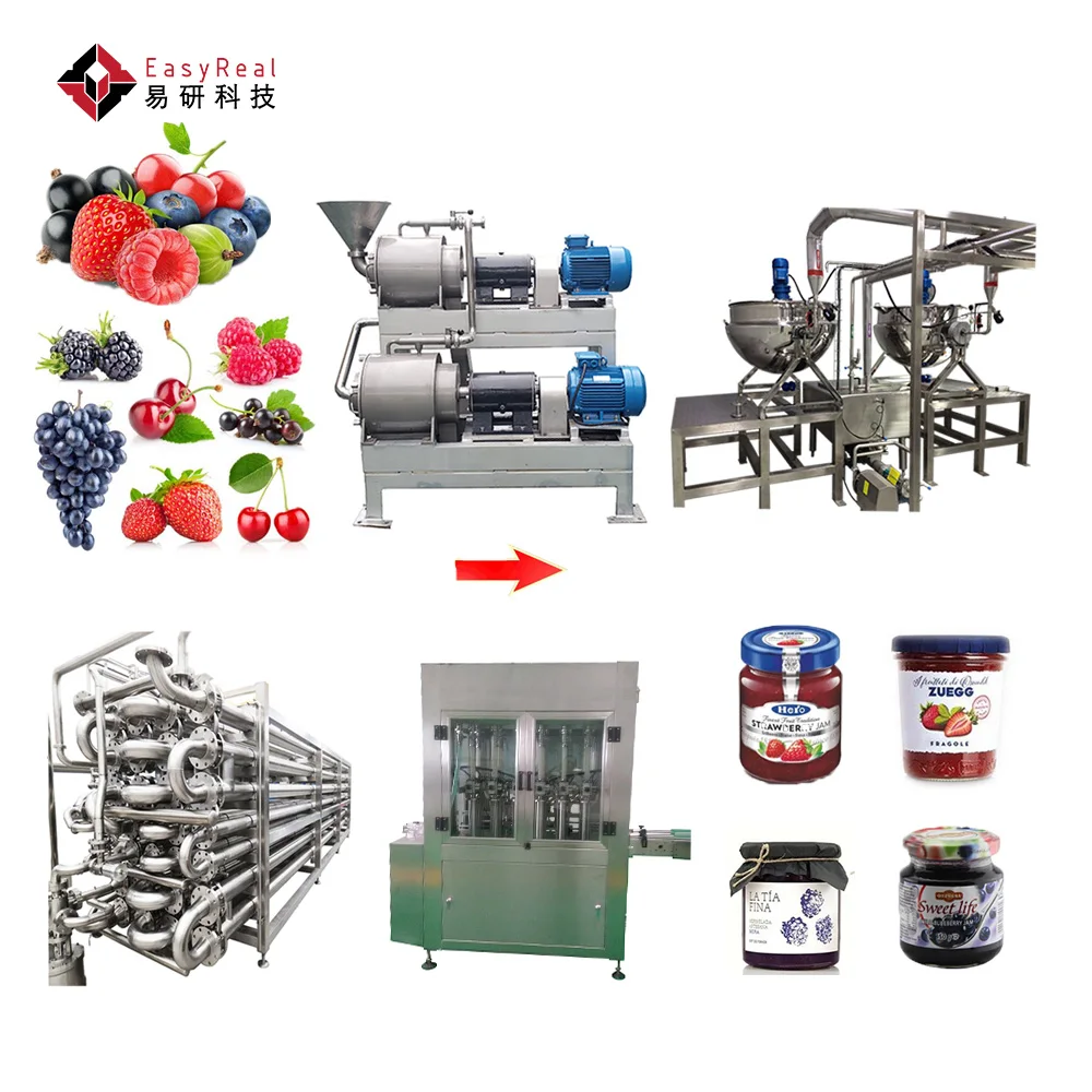 Industrial Large and Small Mini Scale Fruit Jam Production Process Line