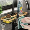 Double rack with towel bar--Black&gold