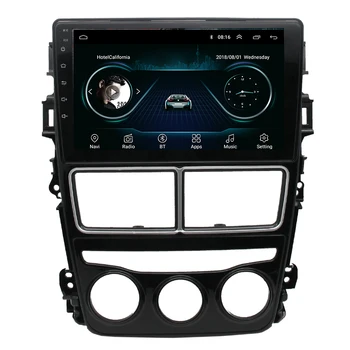 Android car multimedia player for Toyota Vios Yaris(Manual AC) 2018 2019 2020 9 inch 2 din car audio radio