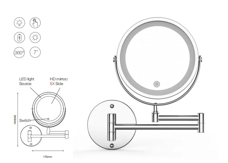 Wall mounted mirror light.JPG