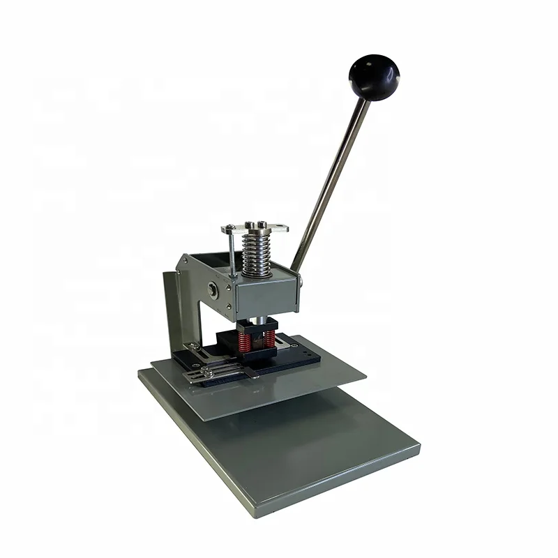 Manual Metal Sheet Name Plate Stainless Steel Punching Machine Paper Angle Cardboard Trim Cutter Round Corner Cutter