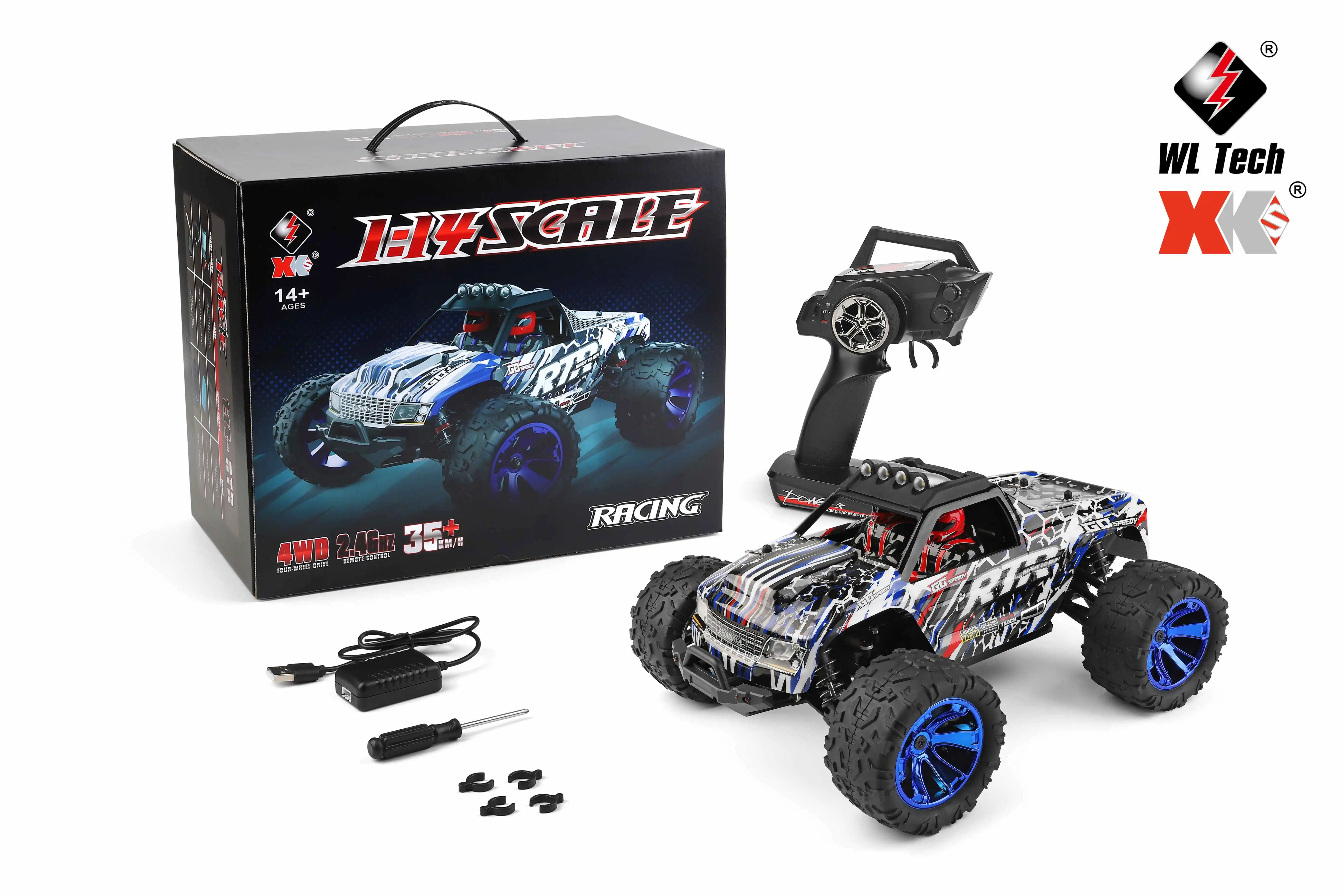 Wltoys 144018 Remote Control Toys - 35KM/H off-Road Racing Truck