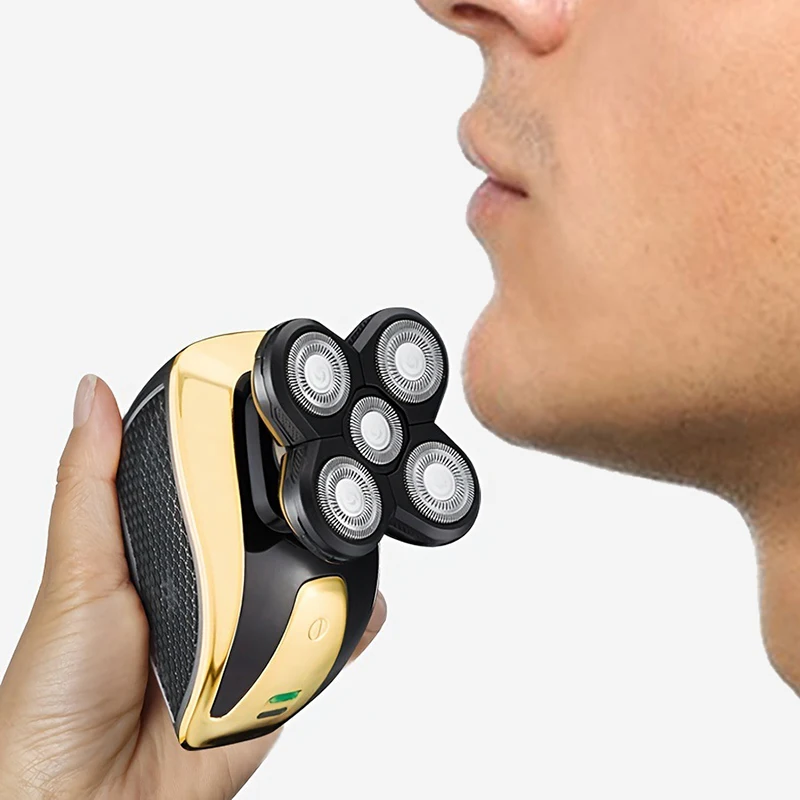 USB Rechargeable Electric Shaver for Men Five Blade Waterproof Hair Cutting Machine Beard Trimmer for Face Household RV Hotel manufacture