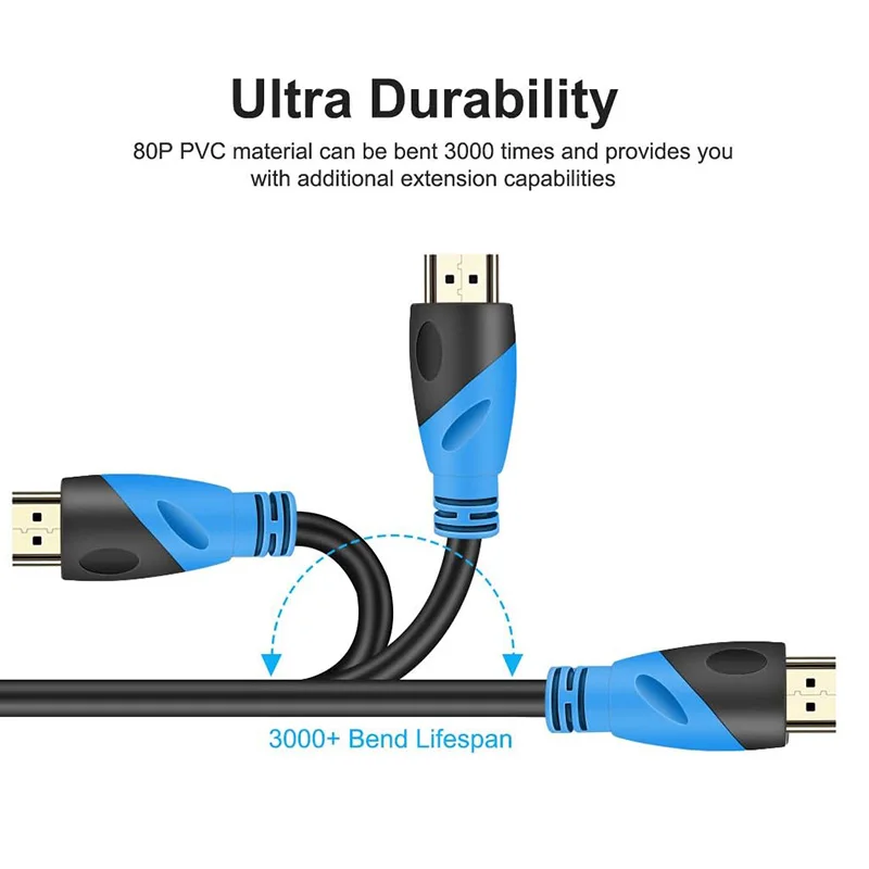 Premium 4k Hdmi Cable 2.0 High Speed Gold Plated Hdmi To Hdmi Cable