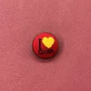 China lapel badge plastic hoop-25mm diameter
