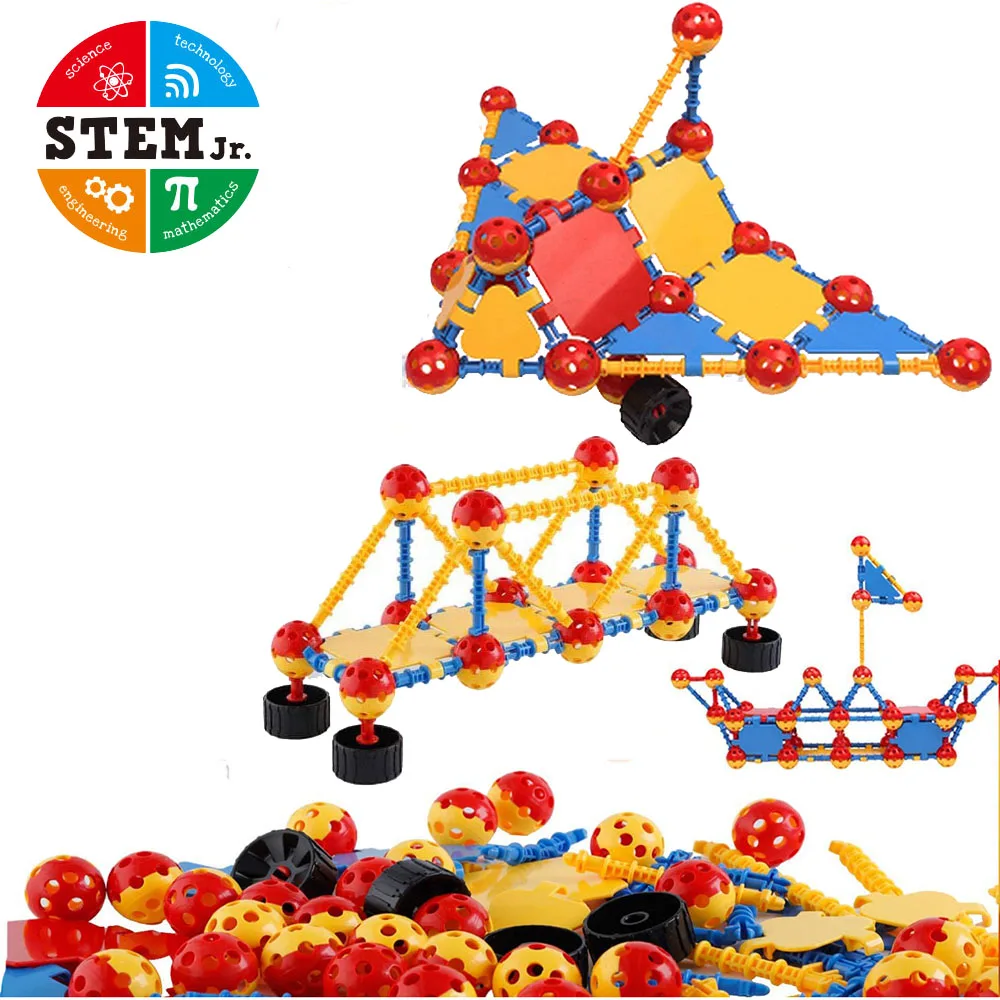 Stem Kits Year Stem Toys For Boys 160 PCS Space Ball Blocks - Main Image