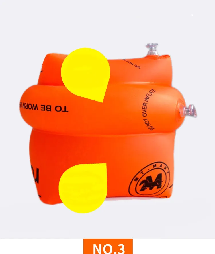 Zd478 New Arrival Pvc Swimming Arm Float Rings Inflating Swim Arm Bands