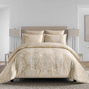 China Manufacturer Luxury Jacquard Fabric Bed Comforter Set