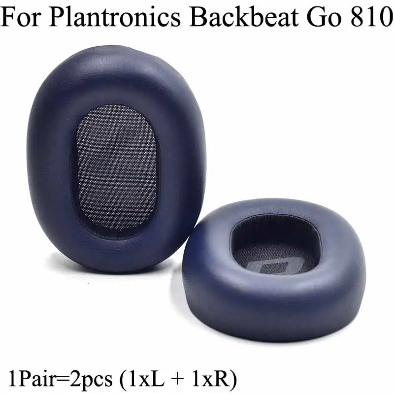 Replacement Ear Pads for Plantronics Backbeat Go 810 Earpad Protein Leather  Cover Foam Ear Cushions