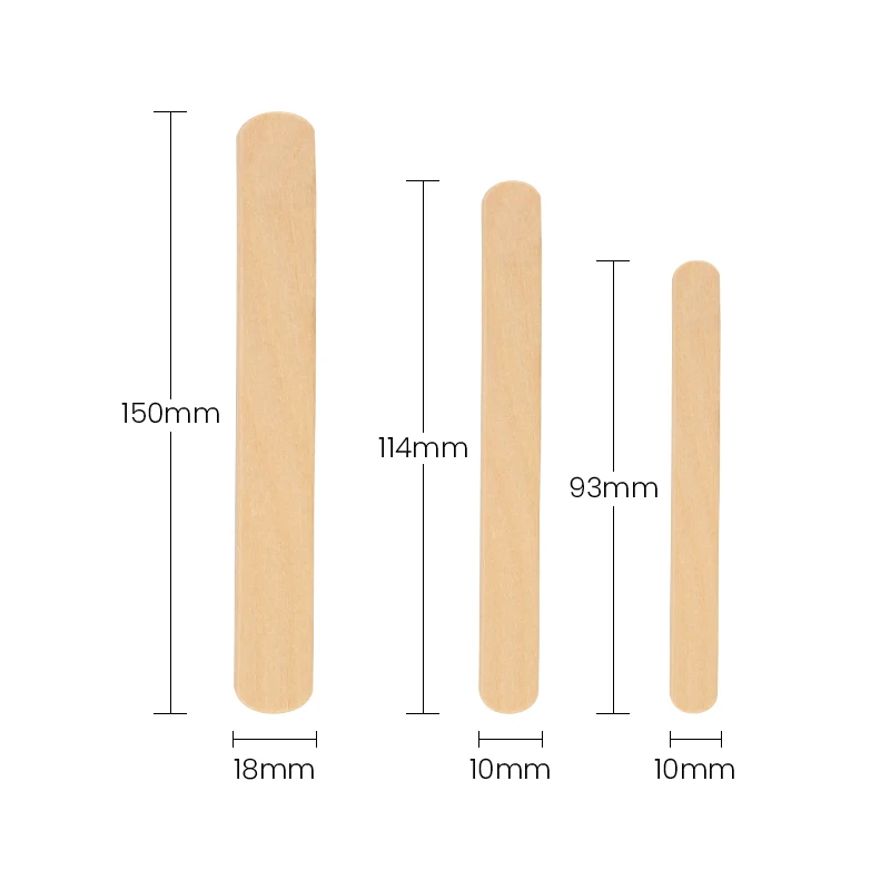 High Quality Customized Popsicle Ice Cream Sticks Biodegradable and Engraved in Different Sizes Factory Price