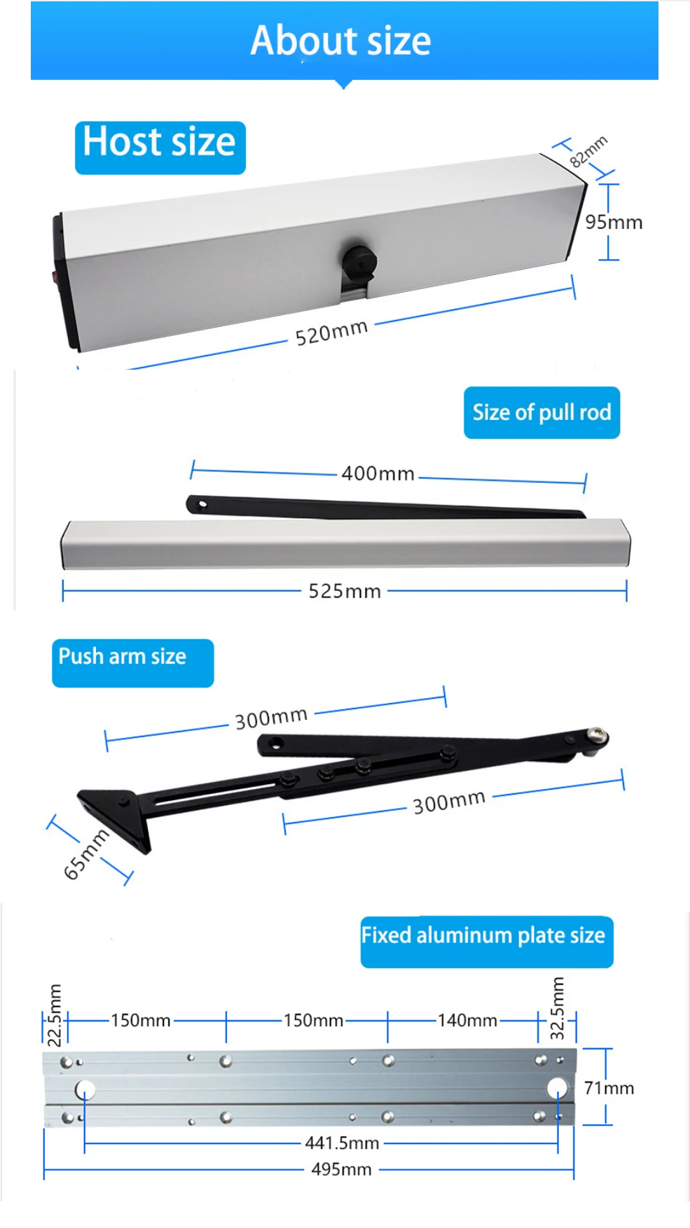 Smart Automatic Door Opener Electric Residential Swing Automatic Swing
