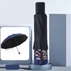manual ten-rib black coating navy blue
