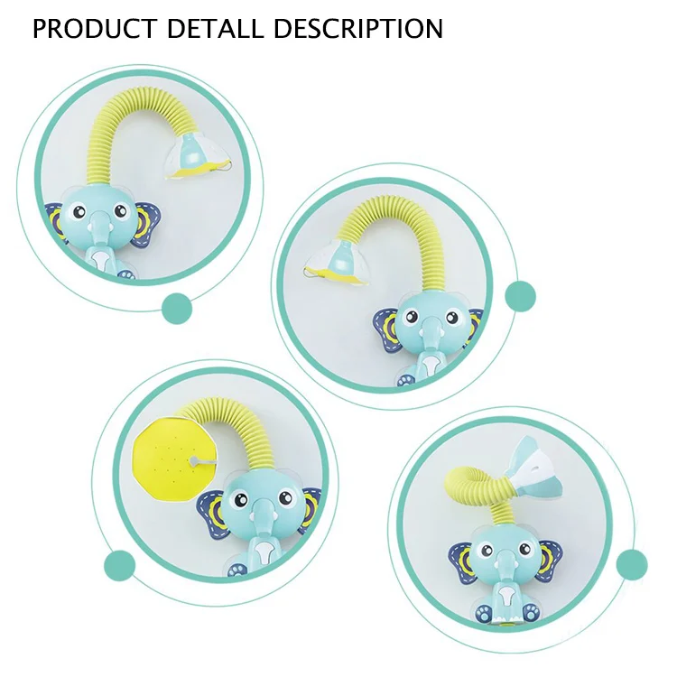 
 Новая электрическая насадка для душа в виде слона, игрушка для воды в ванную комнату, Детские Игрушки для ванны, детская игрушка  