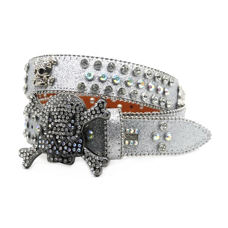 小物 FUTURE ARCHIVE RHINESTONE BELT White BEAMS（ビームス）FUTURE ARCHIVE / RHINE STONE BELT