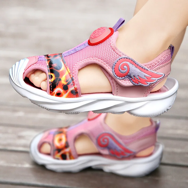 
2021 оптовая продажа, летняя детская одежда с рисунками; sandalias de nina; Для мальчиков и девочек Веревка Пляжная из дышащего материала на платформе; Для ног на меху для детей; Сандалии для девочек 