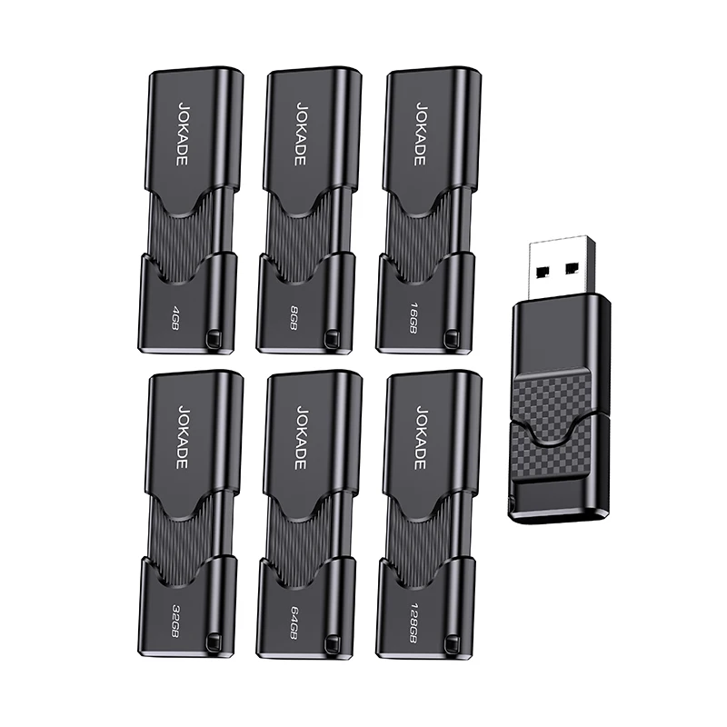 KAKUSIGA USB 2.0 Flash Drive 4-128GB, High-Speed Data Transfer, Portable Memory Stick for PC Laptop TV, Plug & Play