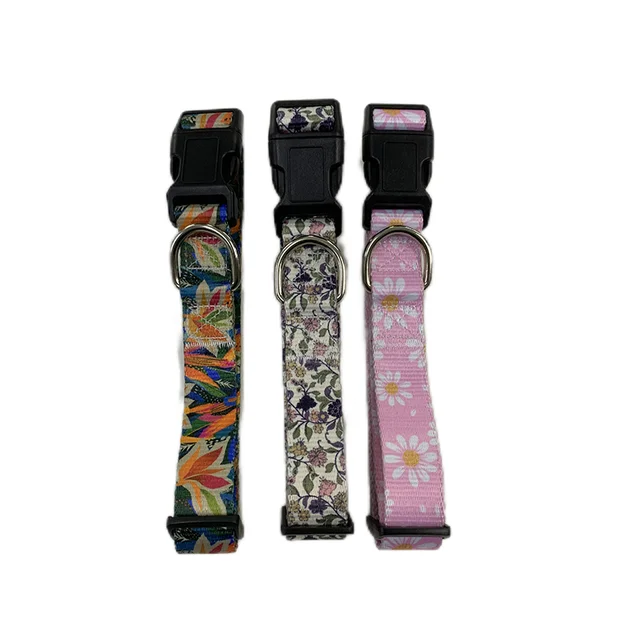 Breathable Mesh Custom Printed Dog and Cat Collar Assortment