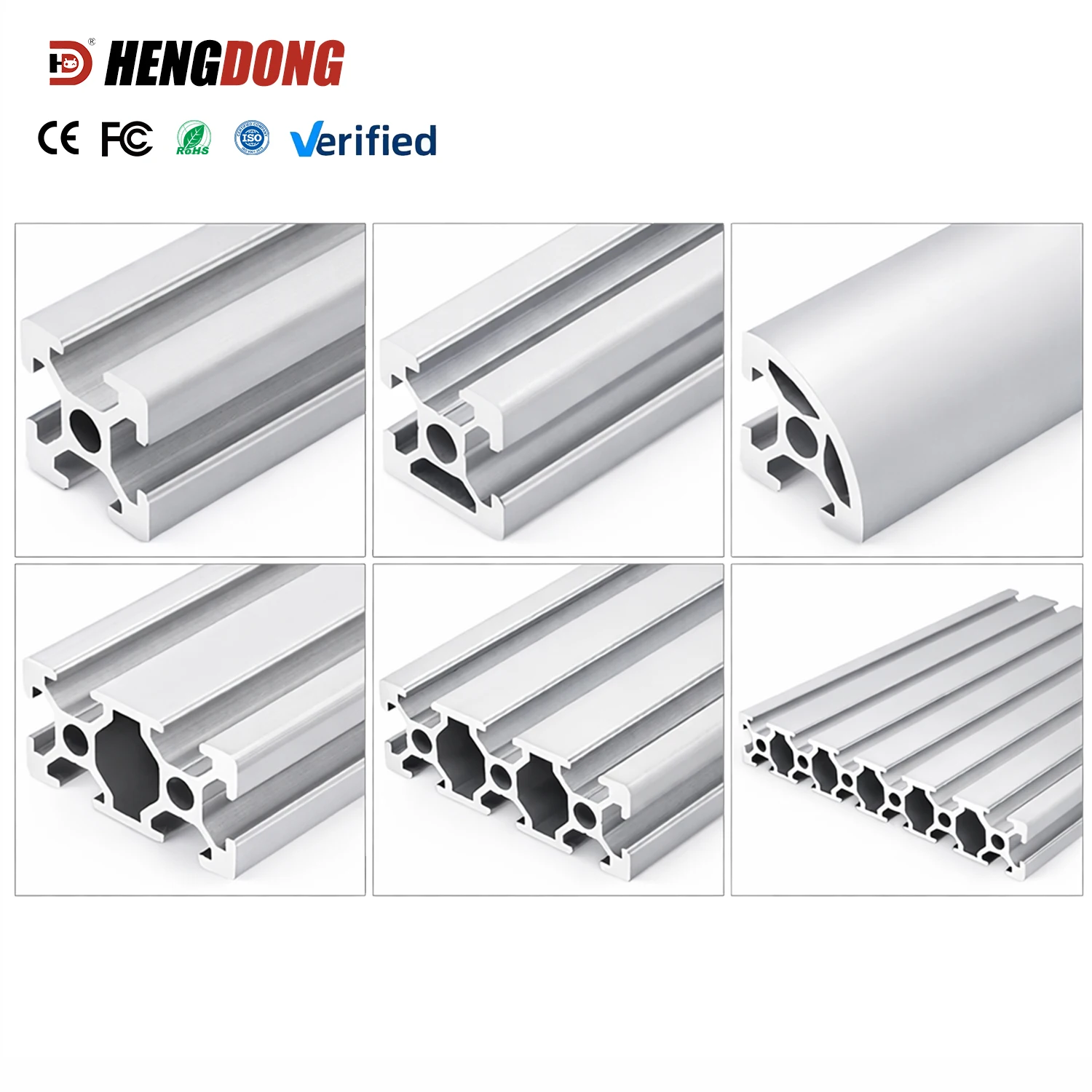 2020 2040 2060 2080 20100 20120 Anodized Aluminum Profile for Frames 20 Series T Slot & V Slot  Aluminum Extrusion Profile