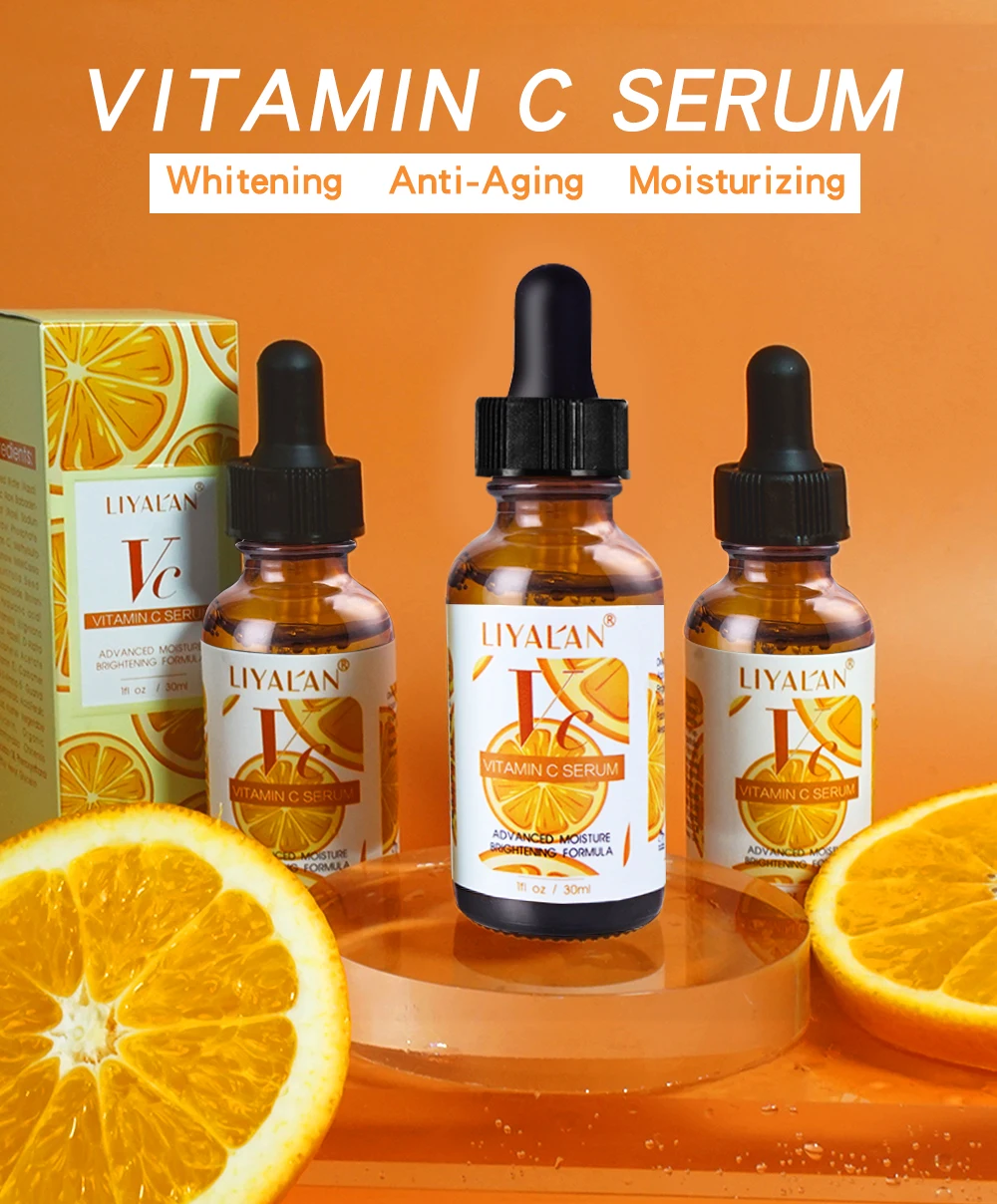 Vitamin C Serum Skin Care Whitening Vc Facial Anti Aging Freckle