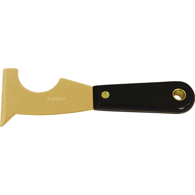 Wedo Non Sparking Safety Brass Copper Long Wood Handle Putty Knife