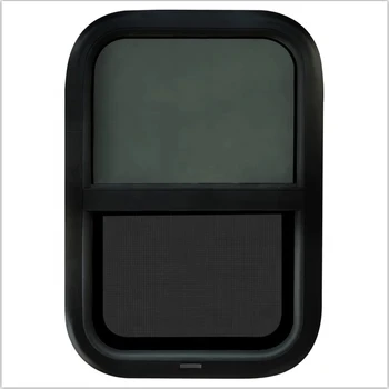 Rv Windows Motorhome Rv Sliding Window Teardrop Vertical Sliding Black ...