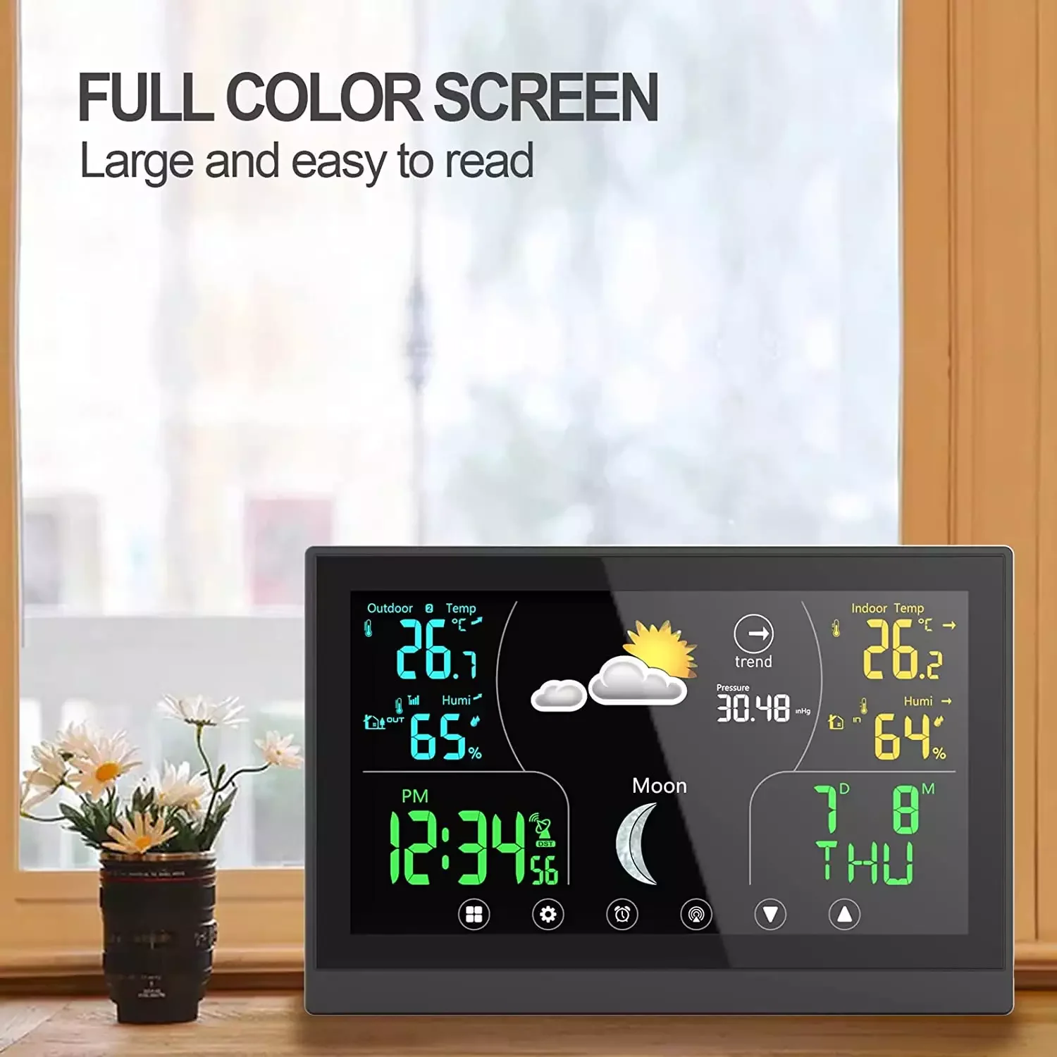 Weather Station Wireless Humidity and Temperature Digital Weather Forecast Station