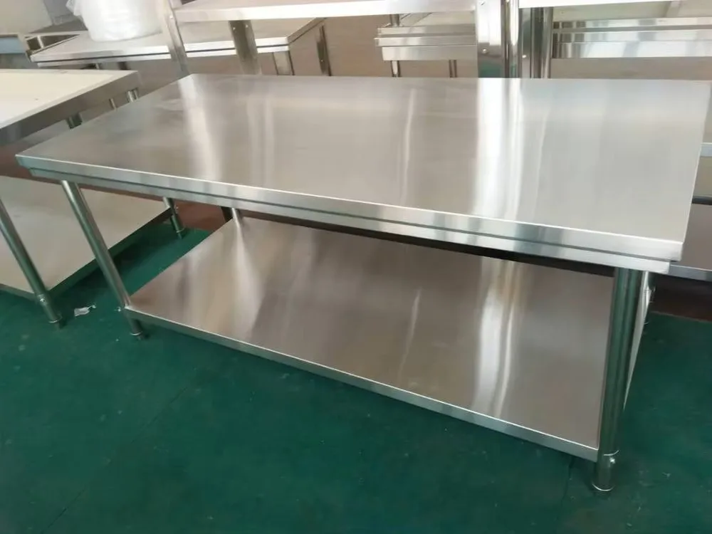 Heavy Duty Commercial Stainless Steel Workbench for Food Factory
