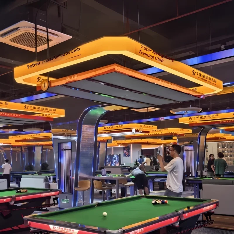 Lampu Kotak Dekoratif Beriluminasi Penuh dengan Desain Postmodern untuk Ruang Biliar, Lampu Ambiens Dekoratif untuk Lobi, Bar Counter, dan Lampu Depan