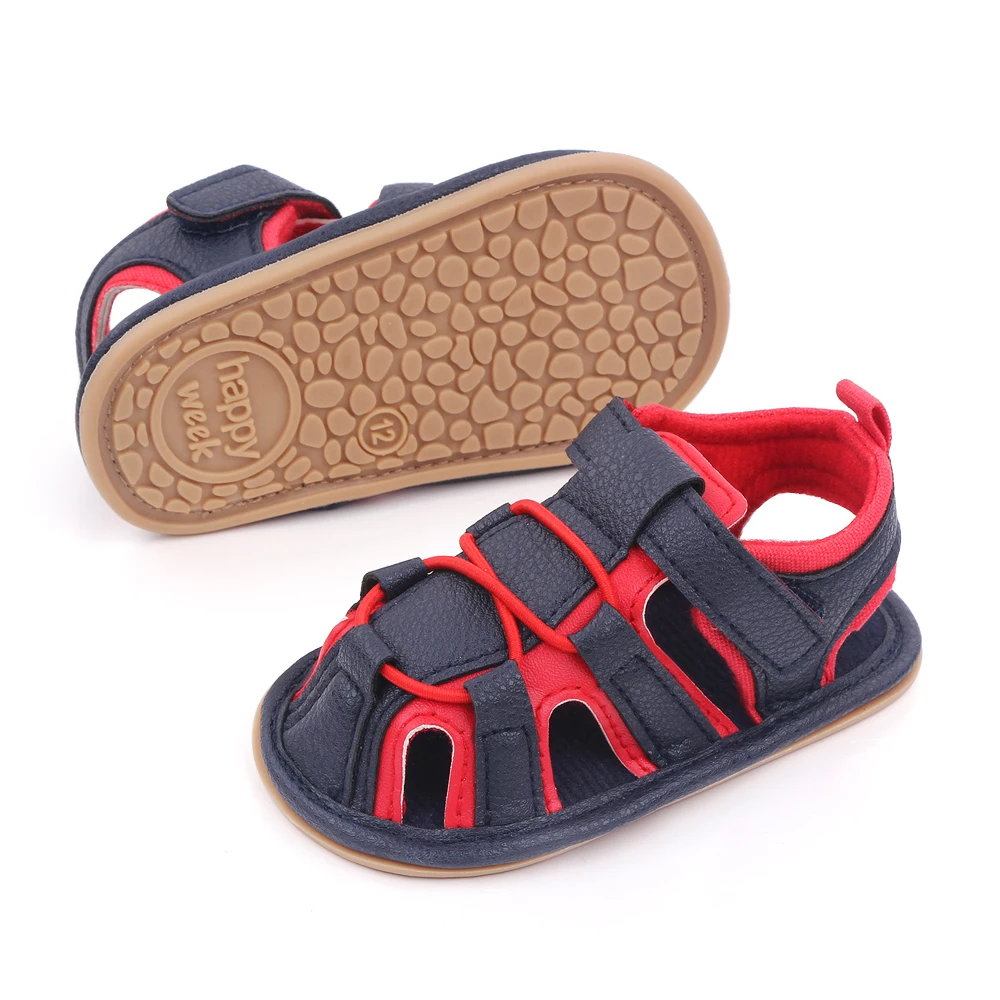 Baby Summer Sandals 0-1 Year Fashion Boys Breathable Soft Sole Newborn Toddler Shoes