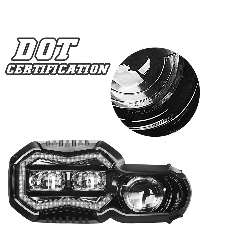 BMW F800GS F650GS RGB LED Headlight & Headlamp for E-Bike, OEM