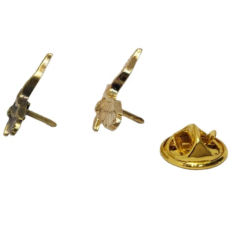 Pin's Métal Doré Aigle 3D - 20x30mm - Motif Martial Pour Vestes, Sacs