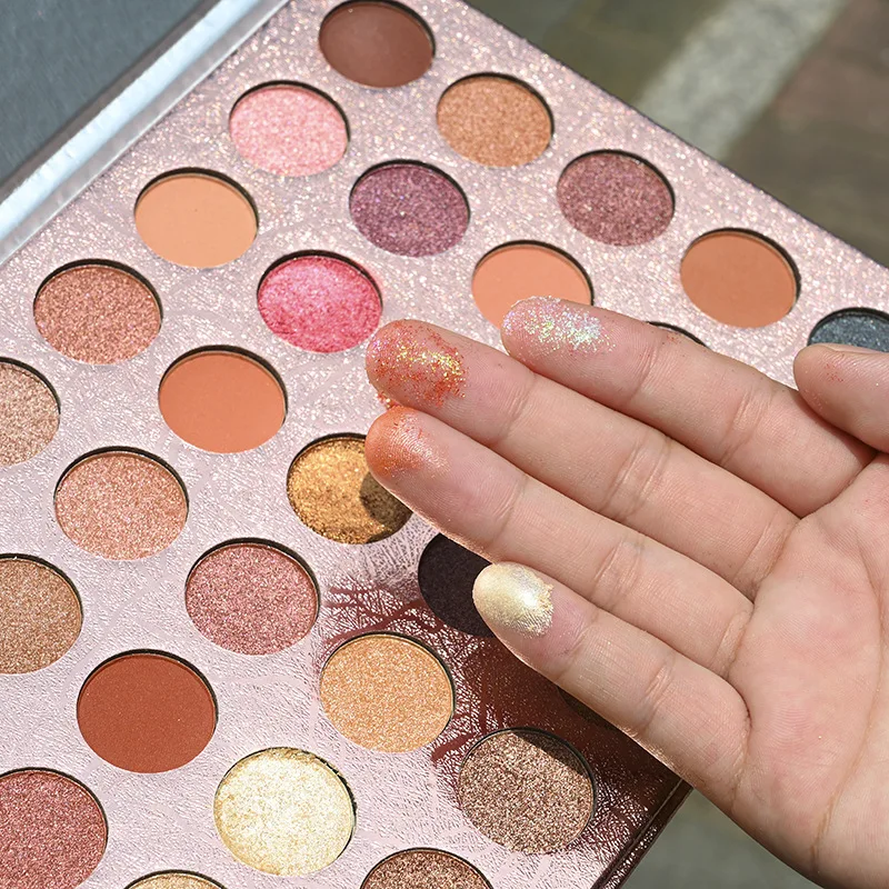 
 OEM Wholesale 35 Color Mashed Potato Eye Shadow Shimmer Glitter Pigmented Private Label Eyeshadow Palette Can be customized  