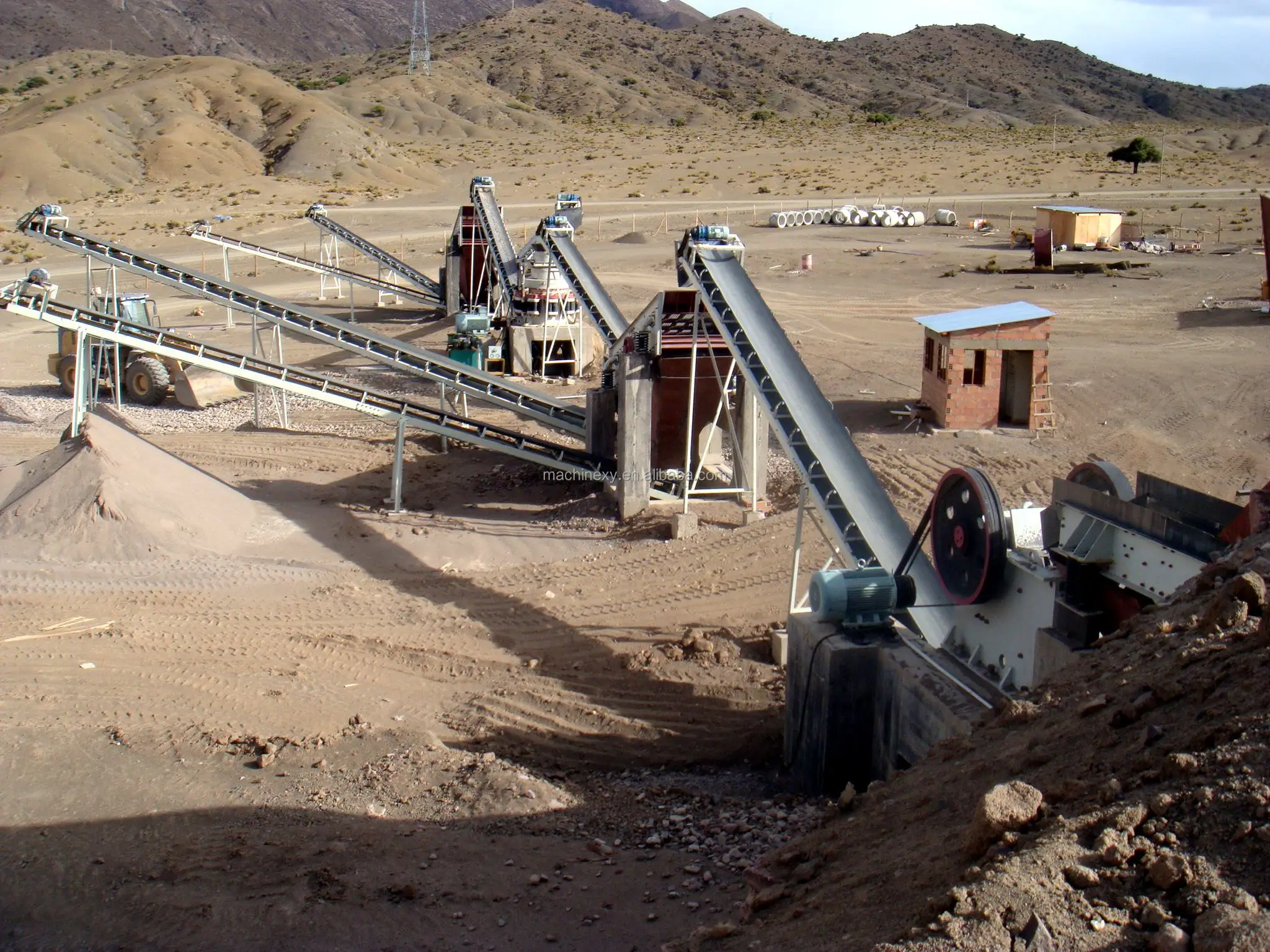 A Complete Set of Stone Processing Plant Equipment for Construction ...