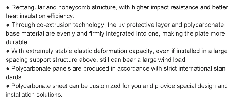 Polycarbonate Hollow Roof Sheet Polycarbonate Hollow Roof Sheet