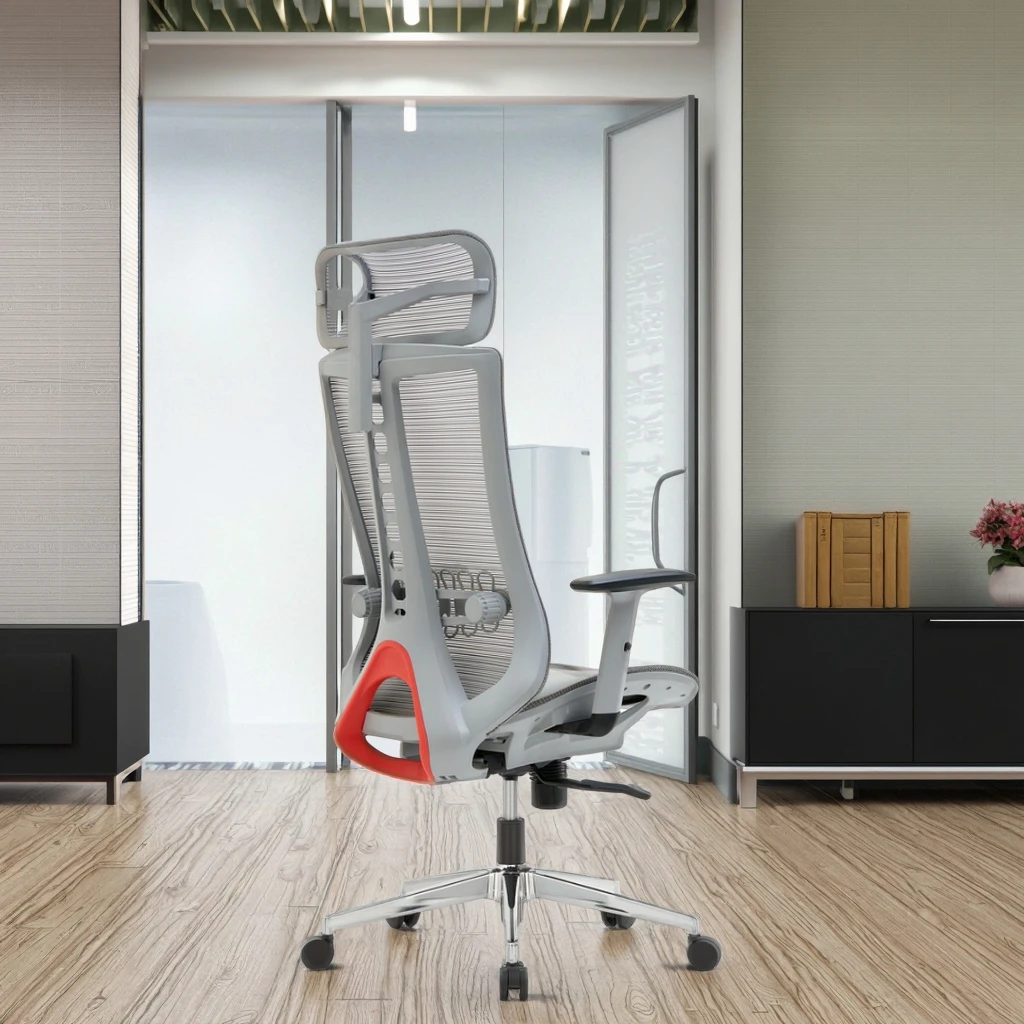 Premium PU Breathable Mesh Lift Chair Memory Foam Seat Lumbar Support Ergonomic Executive for Tower Style 6