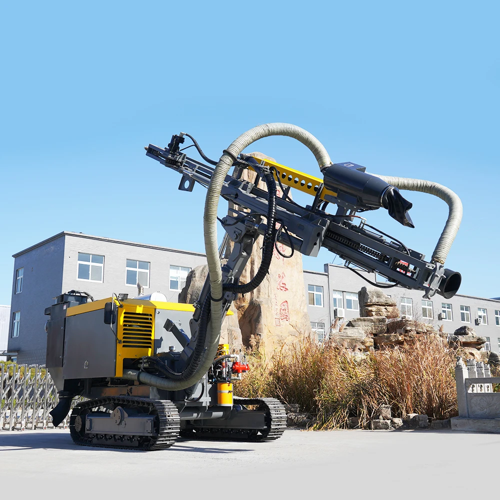 Crawler Mine Surface air Compressor Dth Drill Blast Rock Stone Hole Mine Drilling Rig Machine