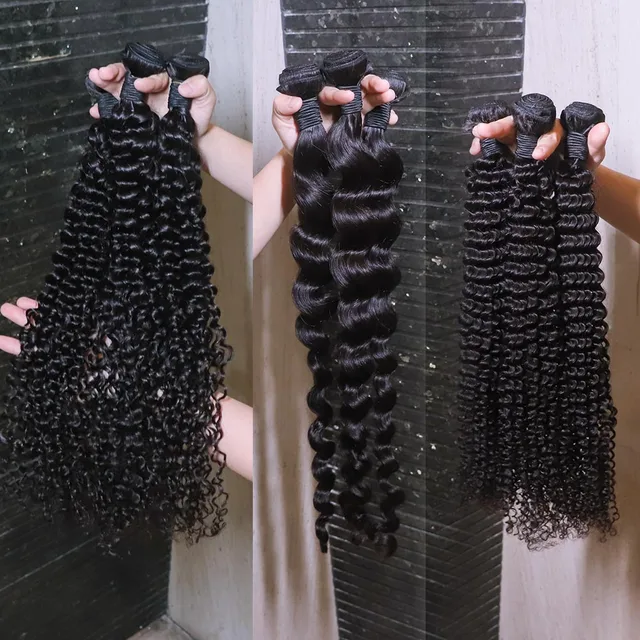 TD HAIR High Quality 9a Guangzhou Brazilian Kinky Curly Remy Hair Weave Bundle 100% Virgin Human Hair for Black Women Factory