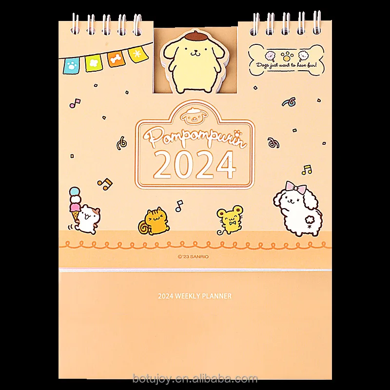 Sanrio Desk Calendar 2024 Gift Custom Print Calendar New Year Gift Desk ...