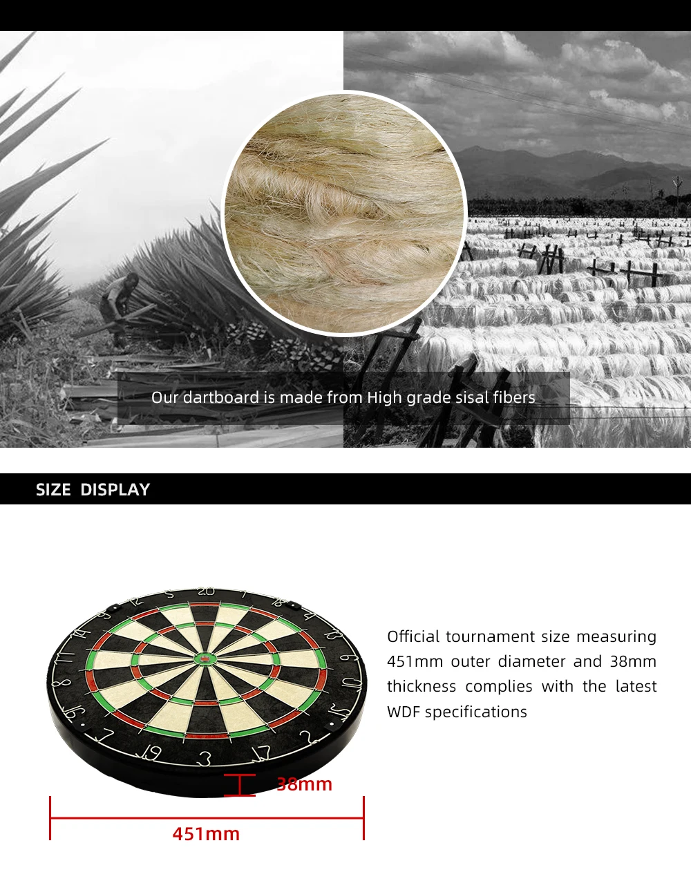 Wholesales Brazilian Sisal Bristle Dart Board,Blade Wire Dartboard,Dart