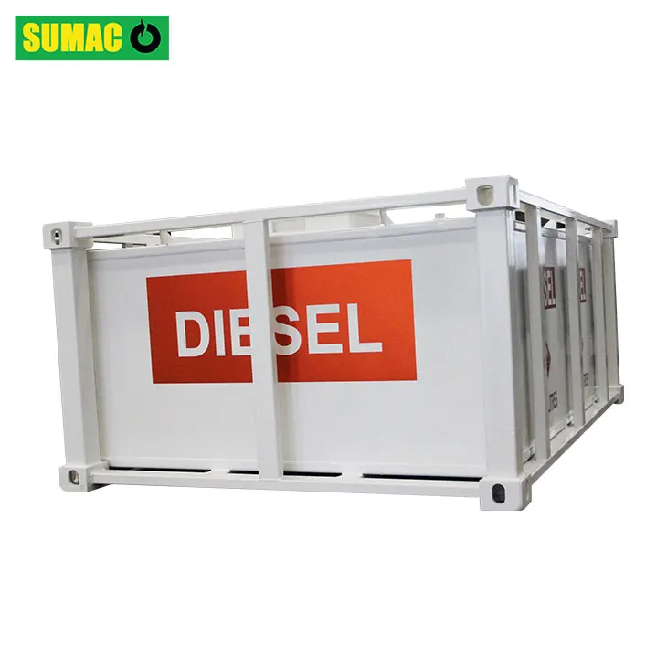 SUMAC Hot Sale Double Wall Carbon Steel Fuel Dispenser With Tank Diesel Oil Fuel Storage Tank Price