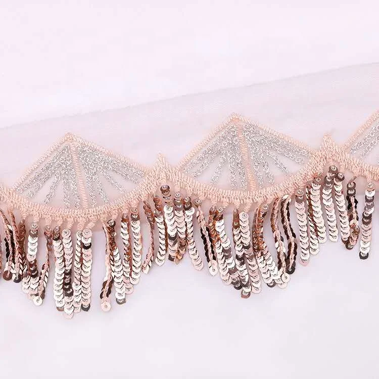sequin lace trim