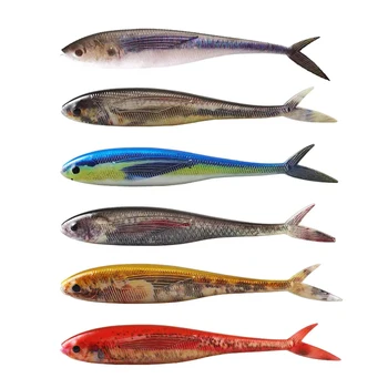 Cheery DN 12.5cm 11g Fluke Lure Split Tail Soft Plastic Fishing Lure Swimbait Bass Shad Fishing Lure De Pesca Soft Bionic – Soft Lure – view 2