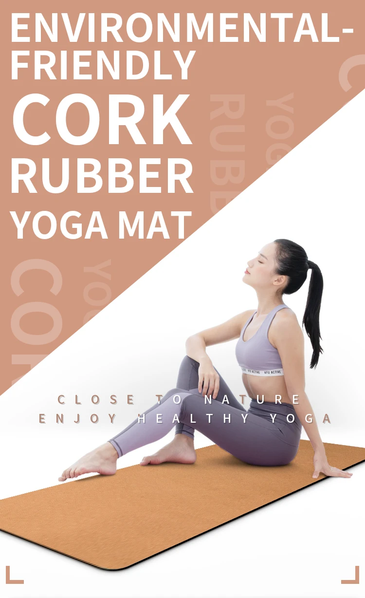 Cork Rubber Yoga Mat-1