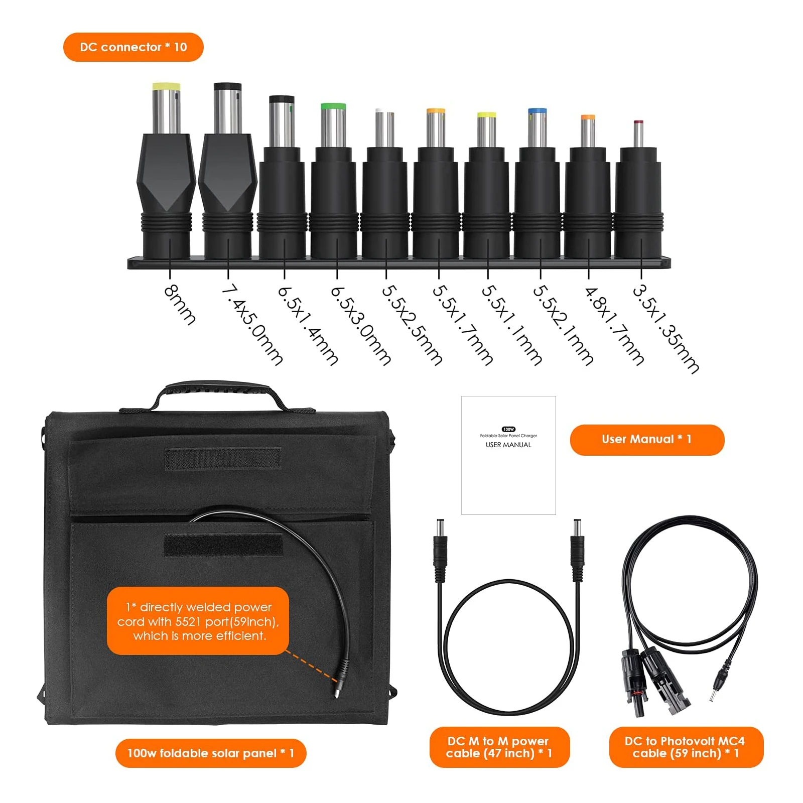 60w 80w 100w portable waterproof foldable monocrystalline silicon flexible pvc solar panel