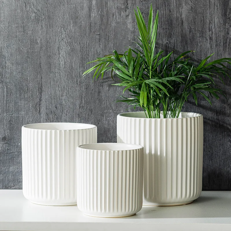 Modern Durable Indoor Ceramic Matte Flower Pot Wholesale Bonsai Pots