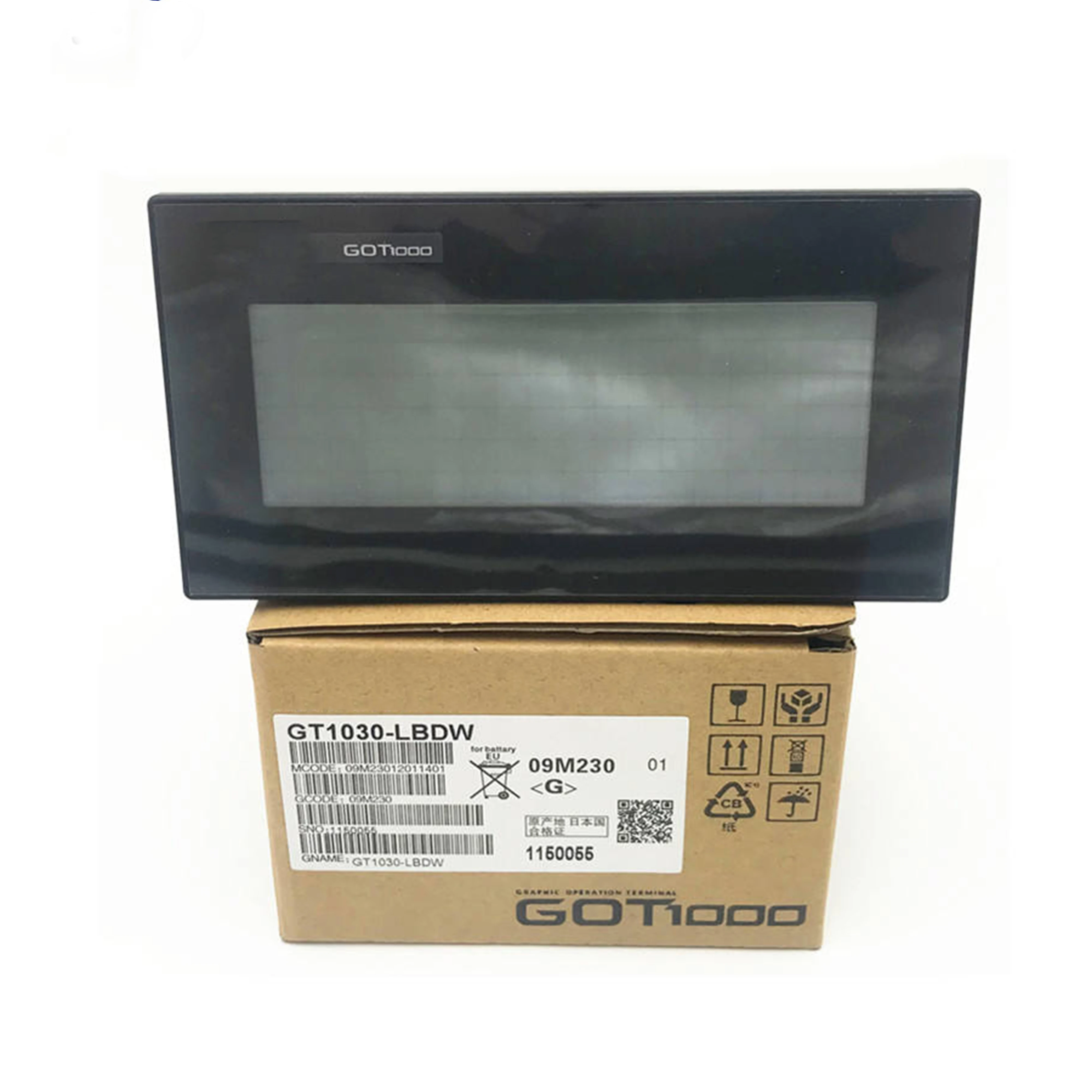 Nový originálny dotykový HMI displej série GT1030-LBDW, 3,7-palcový jednofarebný displej, s rozhraním sériovej komunikácie, kompaktné rozmery pre jednoduché monitorovanie priemyselnej automatizácie.