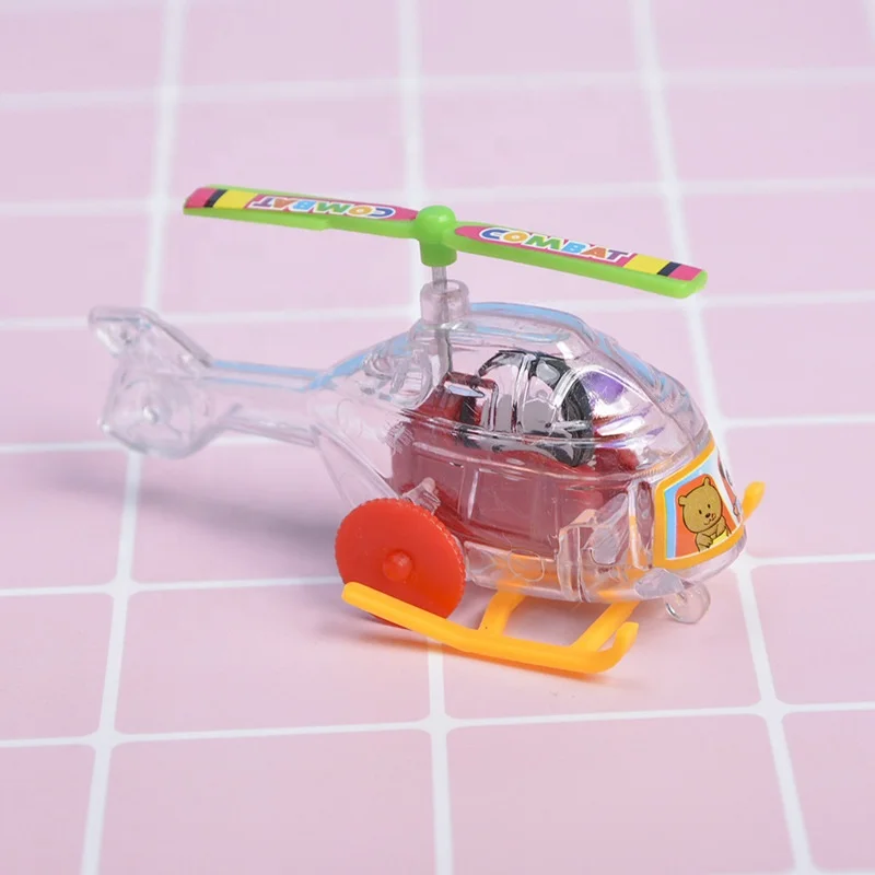 Оптовая продажа прозрачный самолет Заводной вертолет игрушки для детей