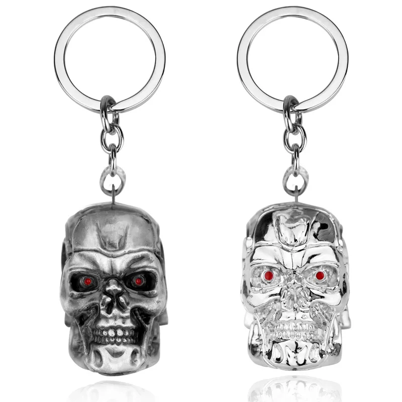 Biomar Labs® 3D Metal Porte-clés Skull Crâne Des Fleurs