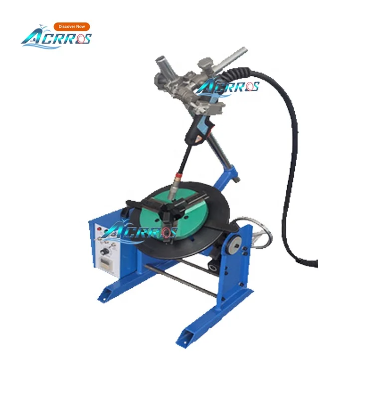 220V Automatically Rotating Table Rotary Pipe Tube Welding Positioner with 200mm Chuck
